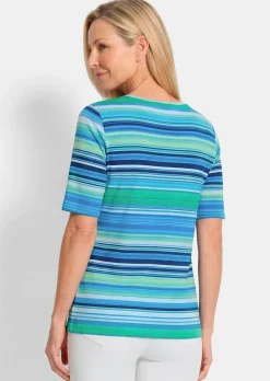 T-shirt en viscose avec rayures