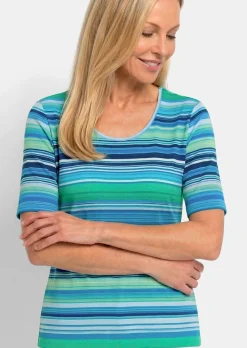 T-shirt en viscose avec rayures