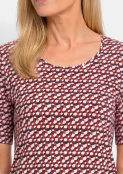 T-shirt en viscose avec un bel imprimé 3D