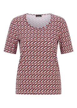 T-shirt en viscose avec un bel imprimé 3D