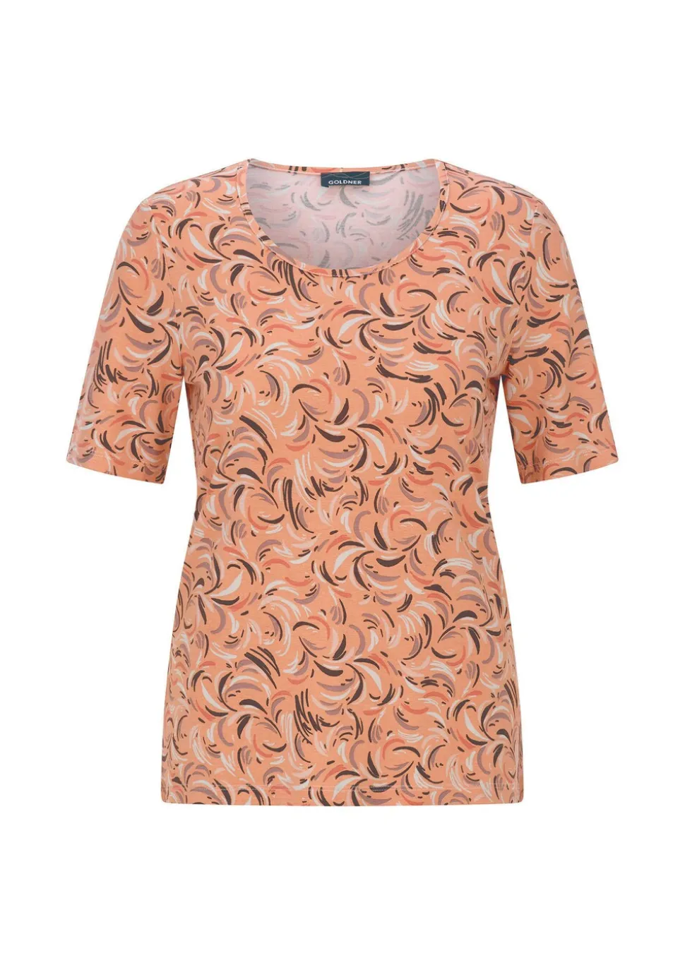 T-shirt en viscose avec un imprimé all-over frais
