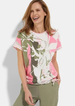 T-shirt estival avec lien de serrage à la base