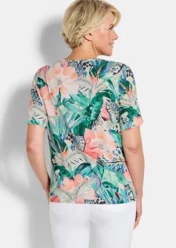 T-shirt féminin avec encolure en cœur