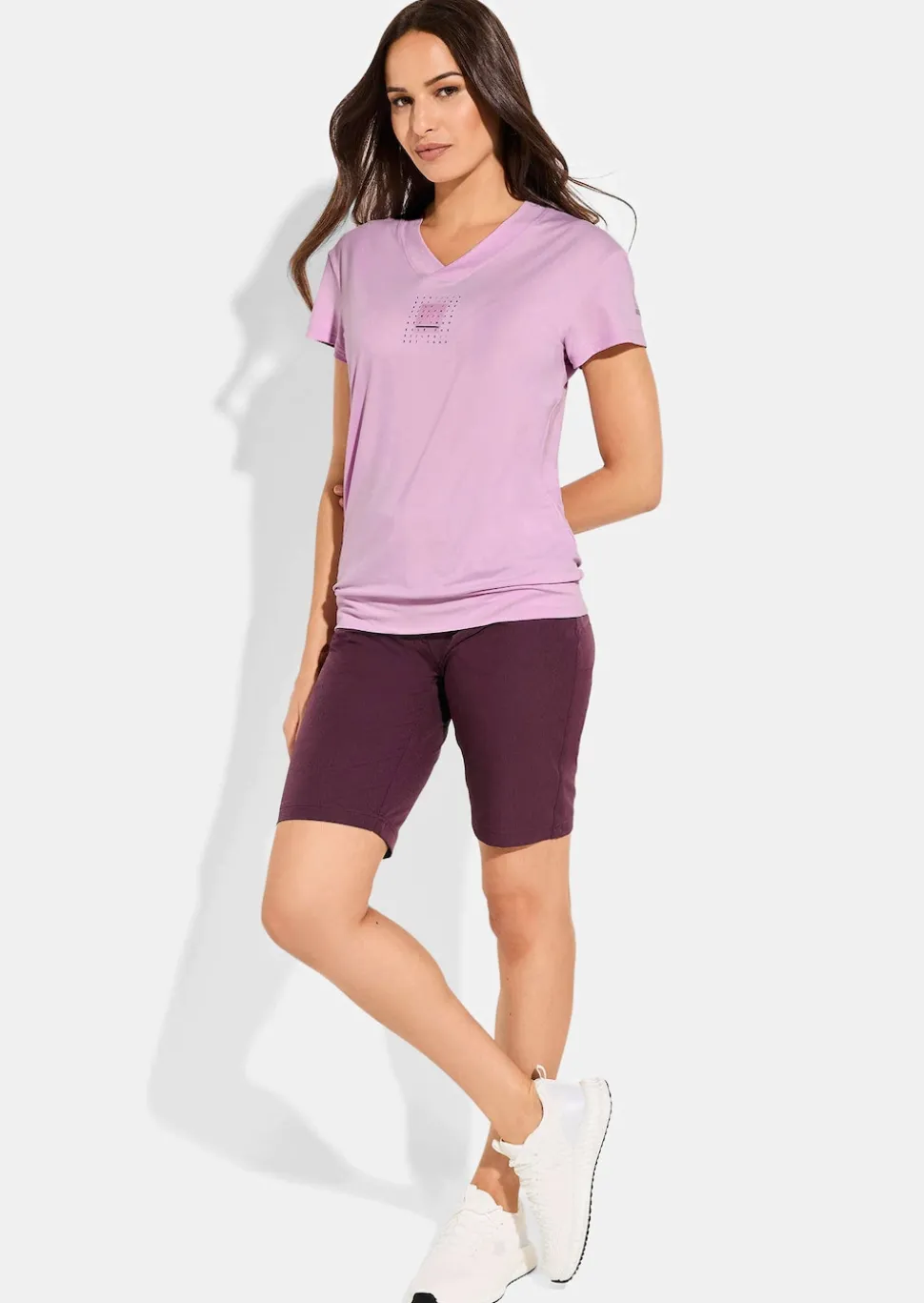 T-shirt fonctionnel avec encolure en V
