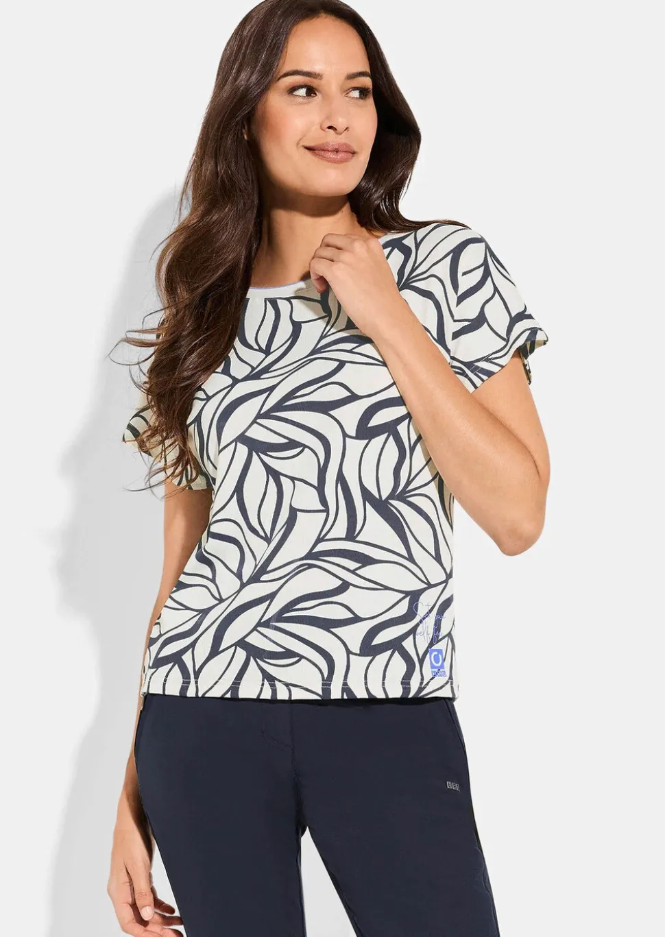 T-shirt fonctionnel en jersey côtelé respirant