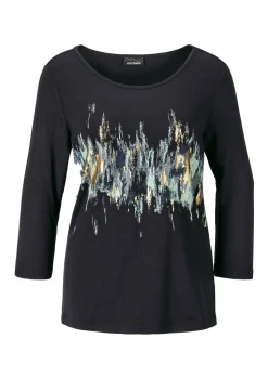 T-shirt imprimé avec effet scintillant