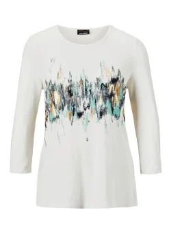 T-shirt imprimé avec effet scintillant