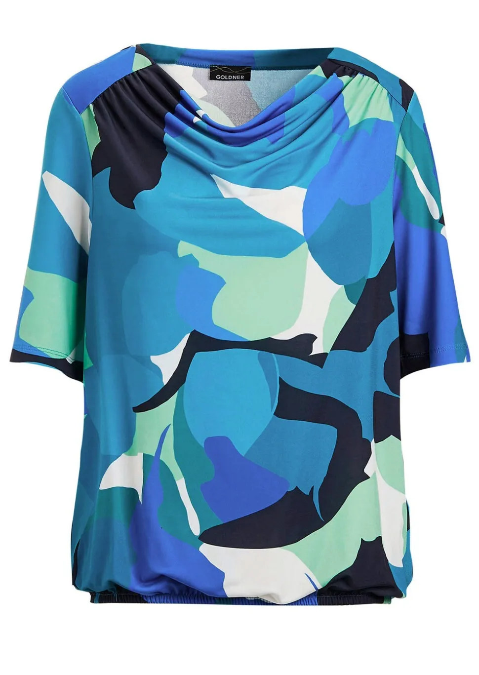 T-shirt imprimé avec encolure bénitier
