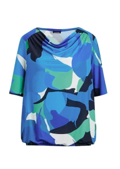 T-shirt imprimé avec encolure bénitier