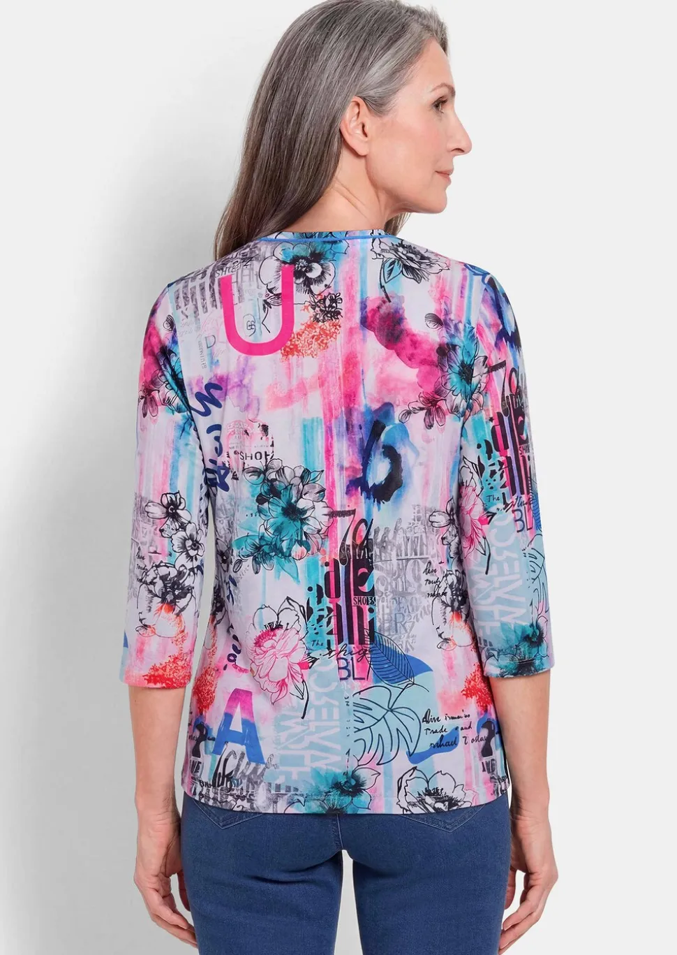 T-shirt imprimé à couleurs vives