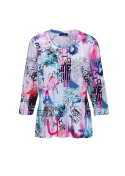 T-shirt imprimé à couleurs vives