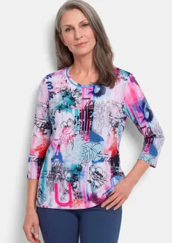T-shirt imprimé à couleurs vives