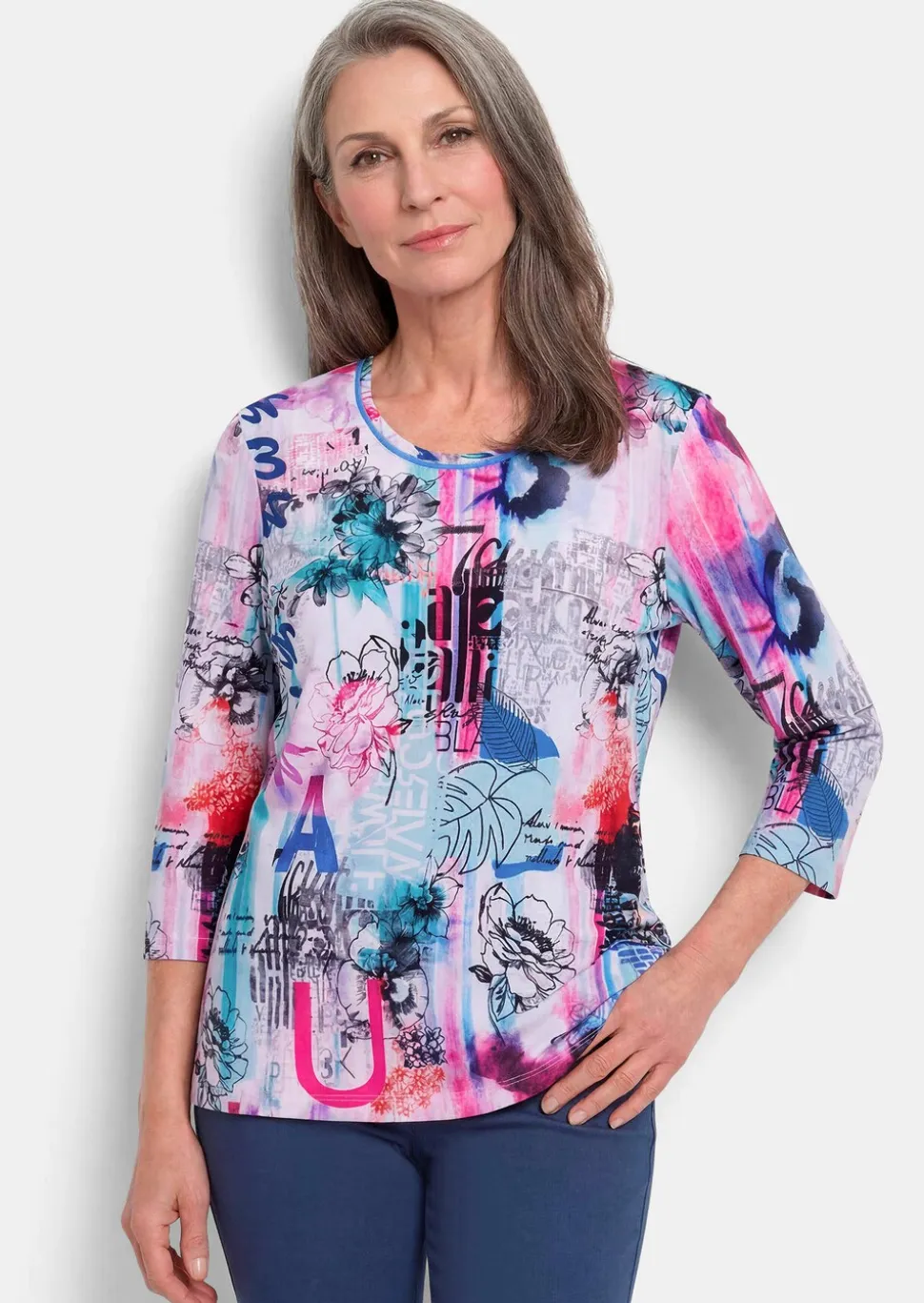 T-shirt imprimé à couleurs vives
