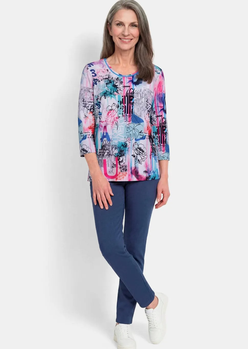 T-shirt imprimé à couleurs vives