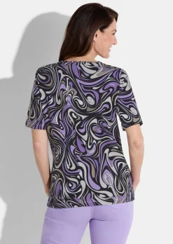 T-shirt imprimé en jersey de viscose