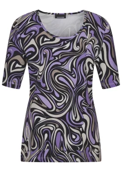 T-shirt imprimé en jersey de viscose