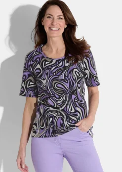 T-shirt imprimé en jersey de viscose