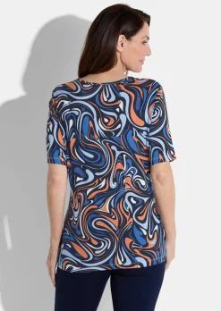 T-shirt imprimé en jersey de viscose