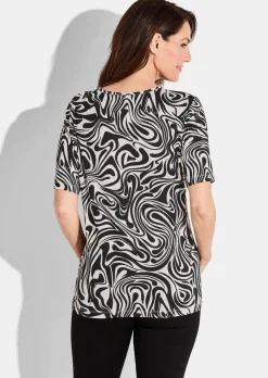 T-shirt imprimé en jersey de viscose