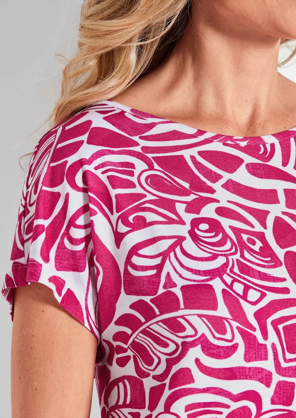 T-shirt imprimé en jersey de viscose