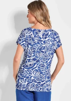 T-shirt imprimé en jersey de viscose