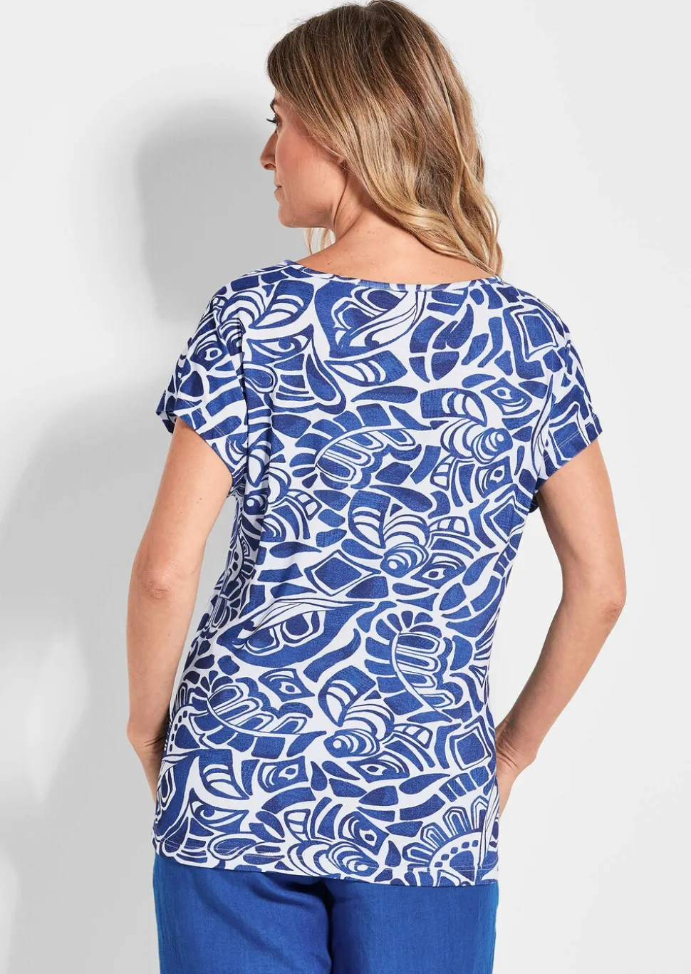 T-shirt imprimé en jersey de viscose