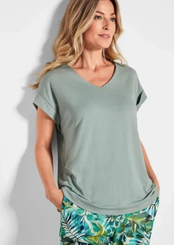 T-shirt léger en crêpe