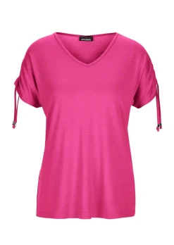 T-shirt à manches froncées