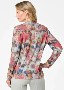 T-shirt manches longues avec col montant