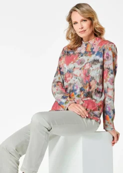 T-shirt manches longues avec col montant