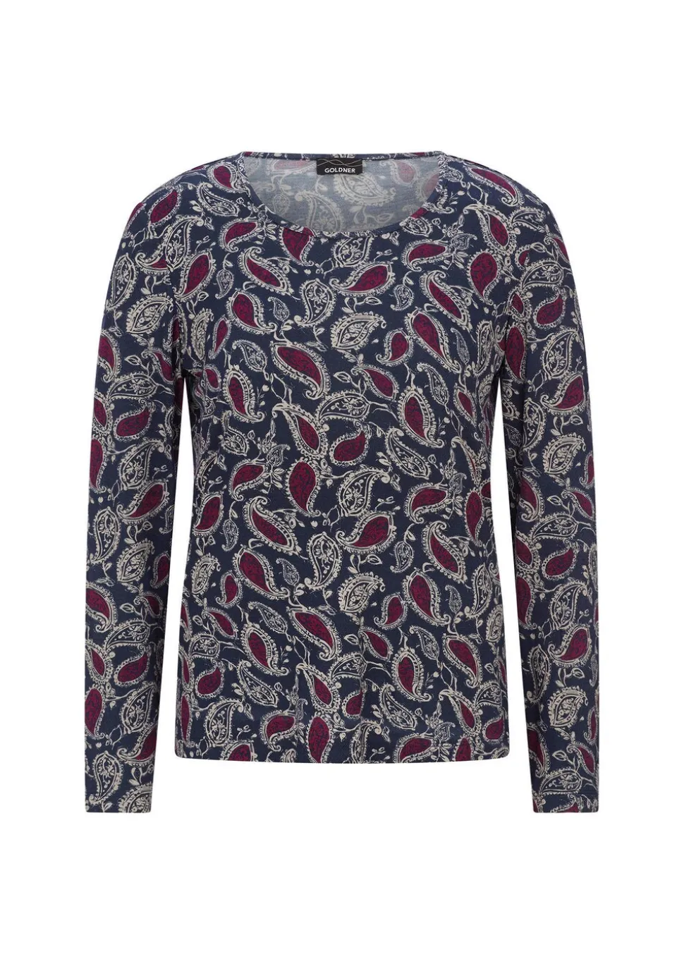 T-shirt à manches longues avec motif cachemire