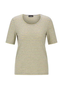 T-shirt rayé avec fil brillant