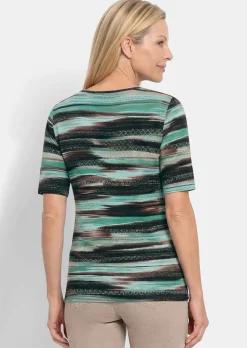 T-shirt à rayures artistiques