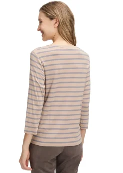 T-shirt à rayures avec imprimé scintillant