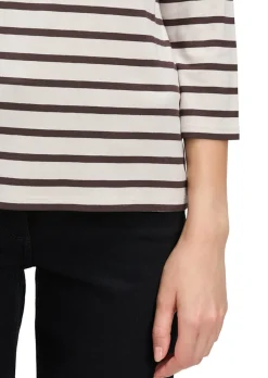 T-shirt à rayures avec imprimé scintillant