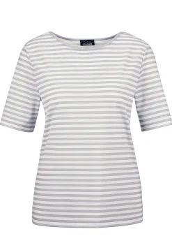 T-shirt à rayures en jersey de viscose