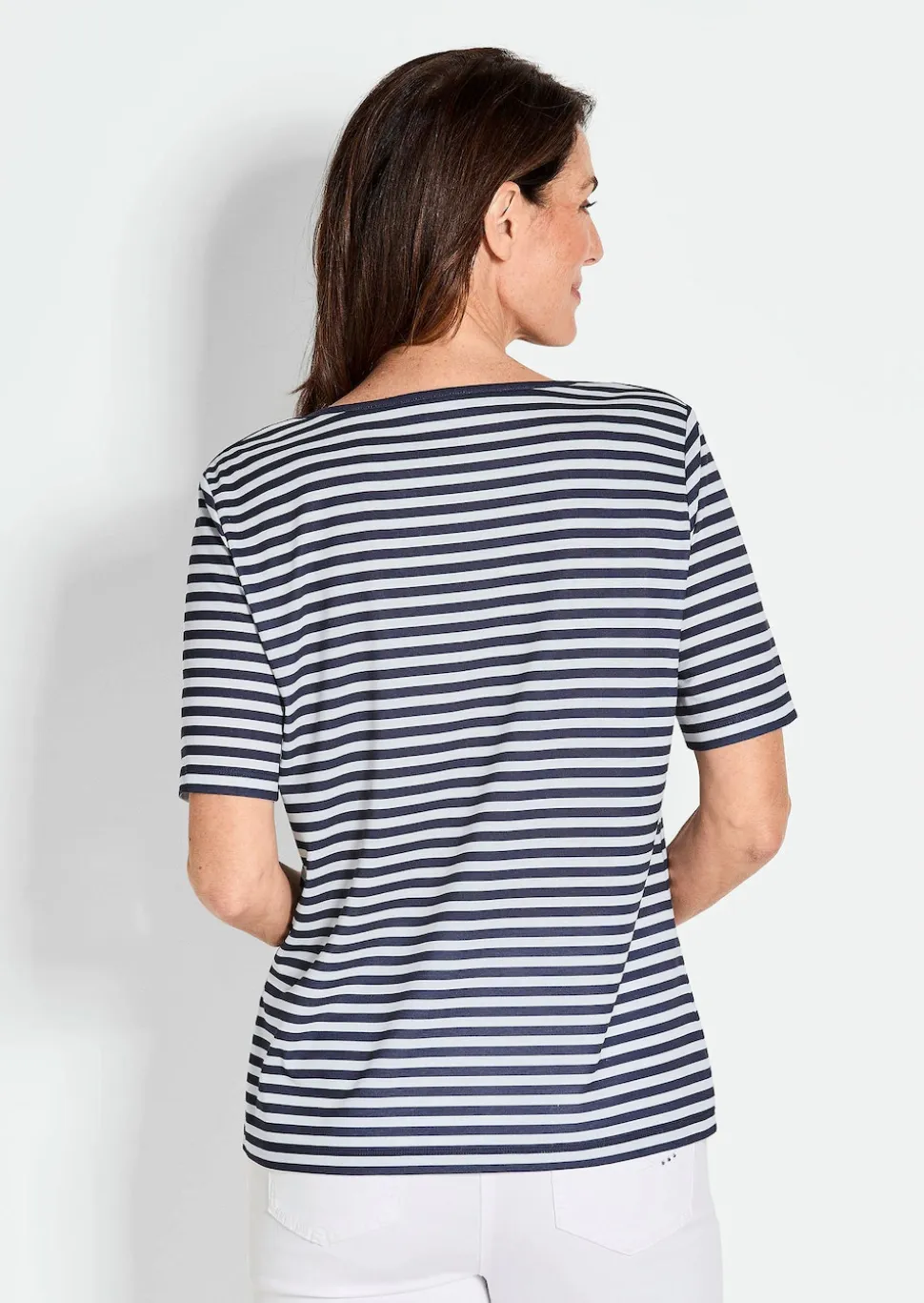 T-shirt à rayures en jersey de viscose