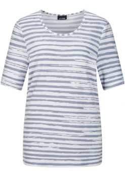 T-shirt à rayures en jersey de viscose