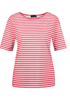 T-shirt à rayures en jersey de viscose