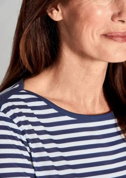 T-shirt à rayures en jersey de viscose