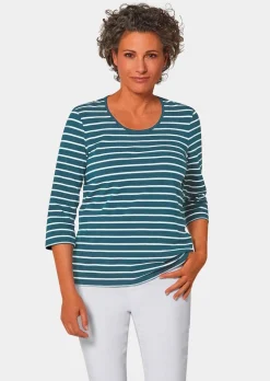 T-shirt à rayures multicolores