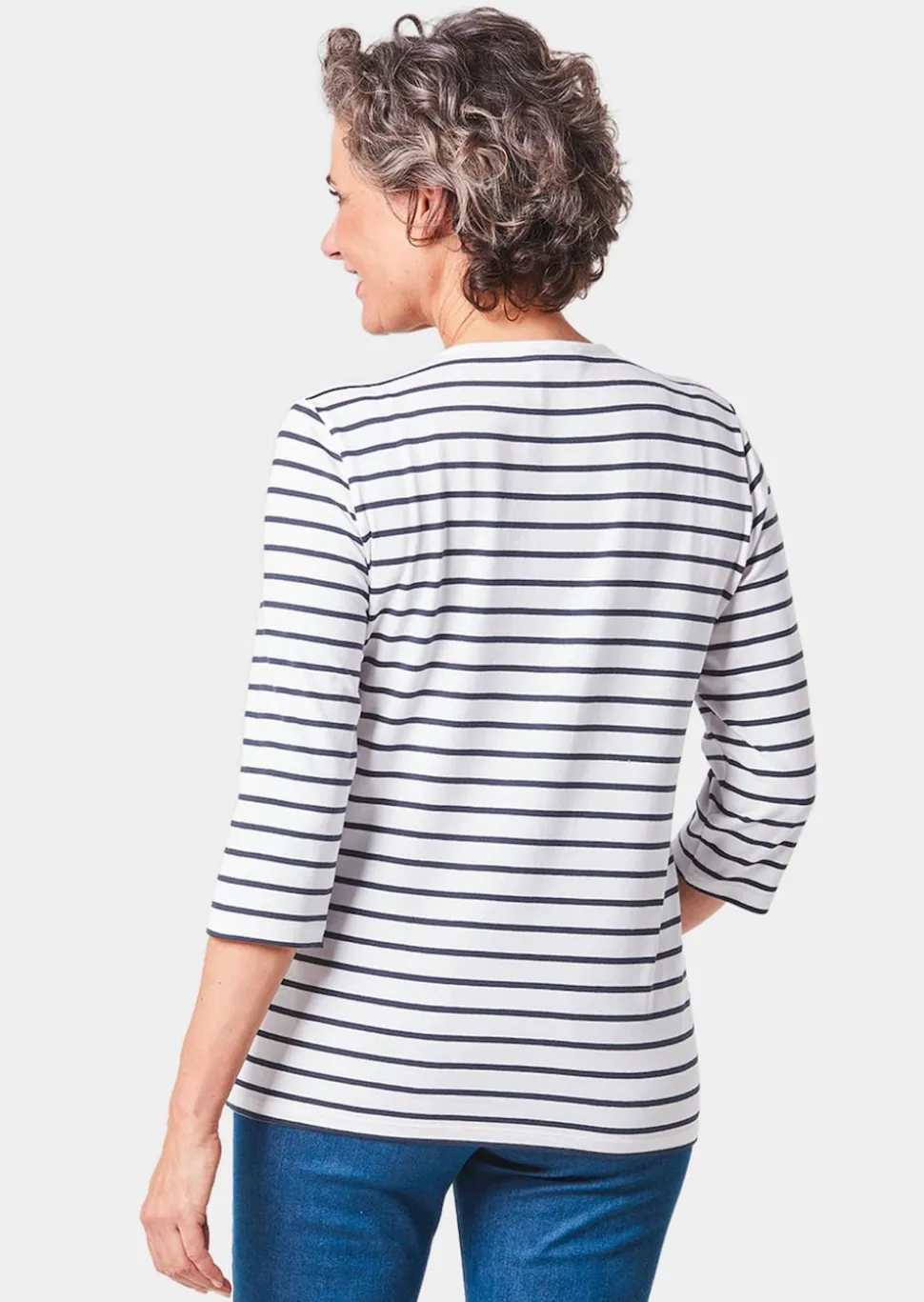T-shirt à rayures multicolores