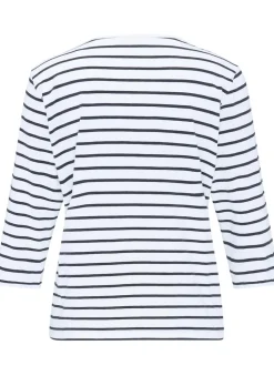 T-shirt à rayures multicolores
