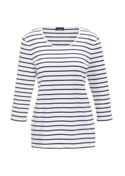 T-shirt à rayures multicolores