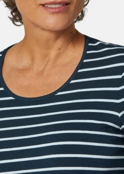 T-shirt à rayures multicolores