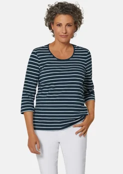 T-shirt à rayures multicolores