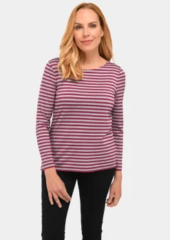 T-shirt à rayures multicolores