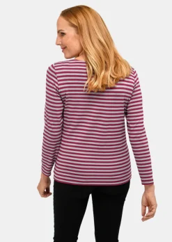 T-shirt à rayures multicolores