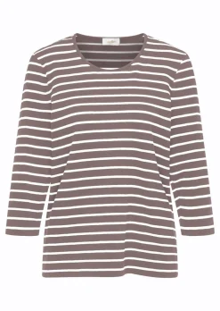 T-shirt à rayures multicolores