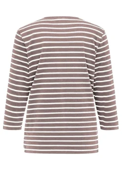 T-shirt à rayures multicolores